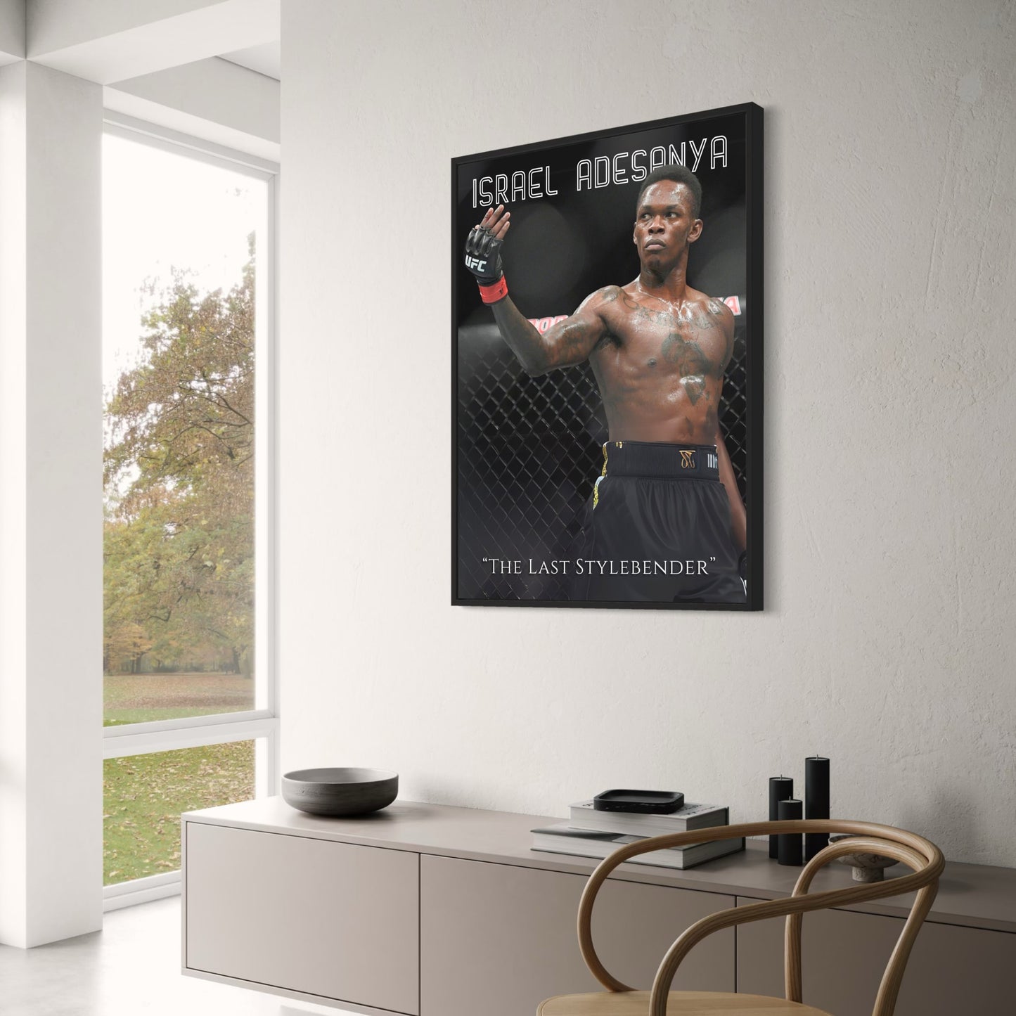 Israel Adesanya UFC Poster „The Last Stylebender“ MMA Champion Wandkunst