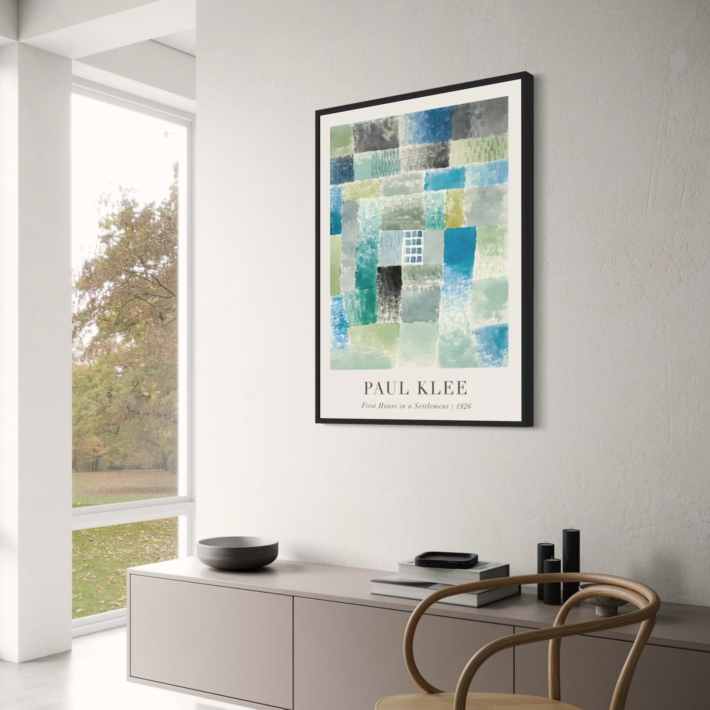 Paul Klee | Erstes Haus in einer Siedlung | Abstrakte Kunst