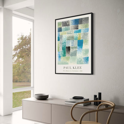 Paul Klee | Erstes Haus in einer Siedlung | Abstrakte Kunst
