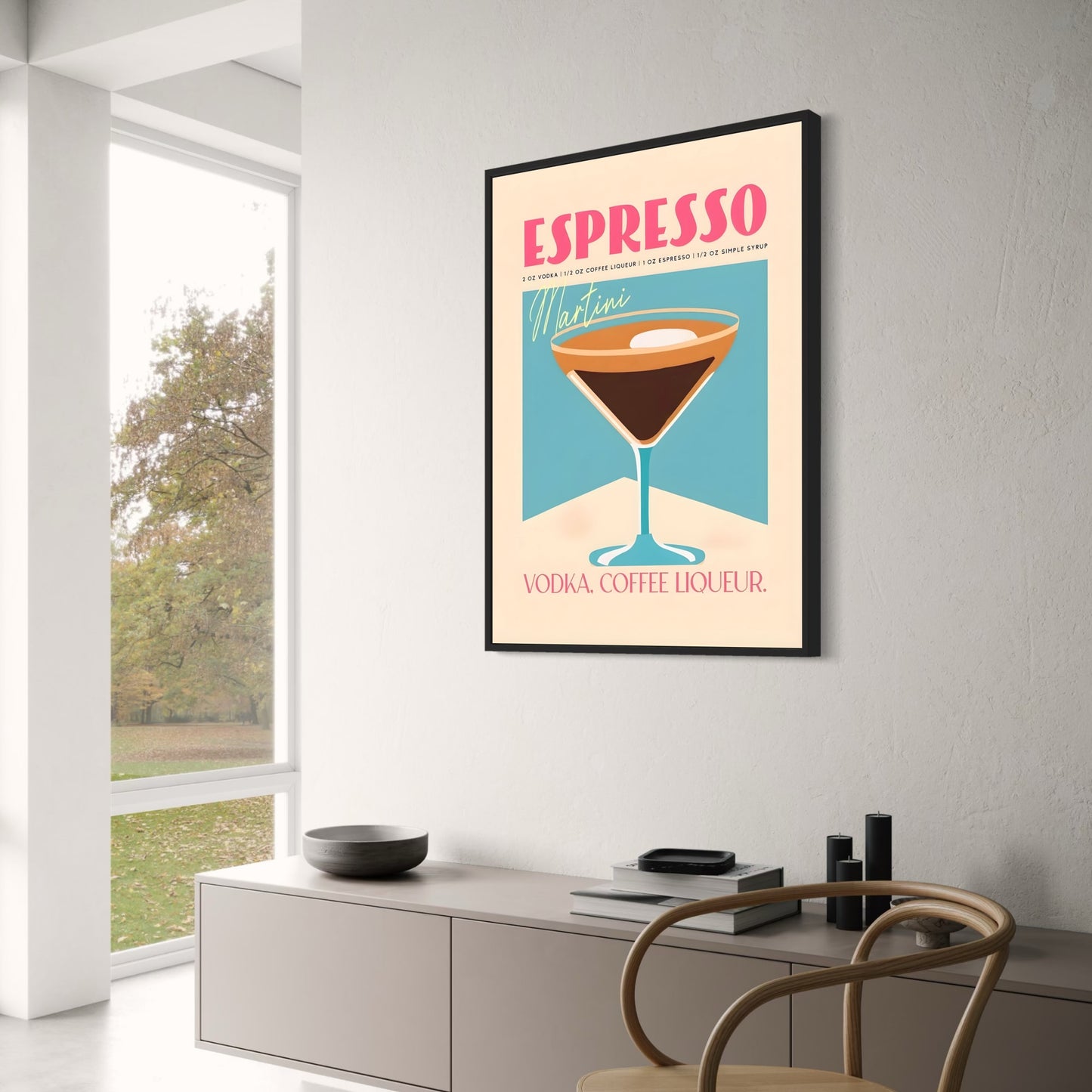 Cocktailparty-Kunst | Espresso-Wodka-Likör