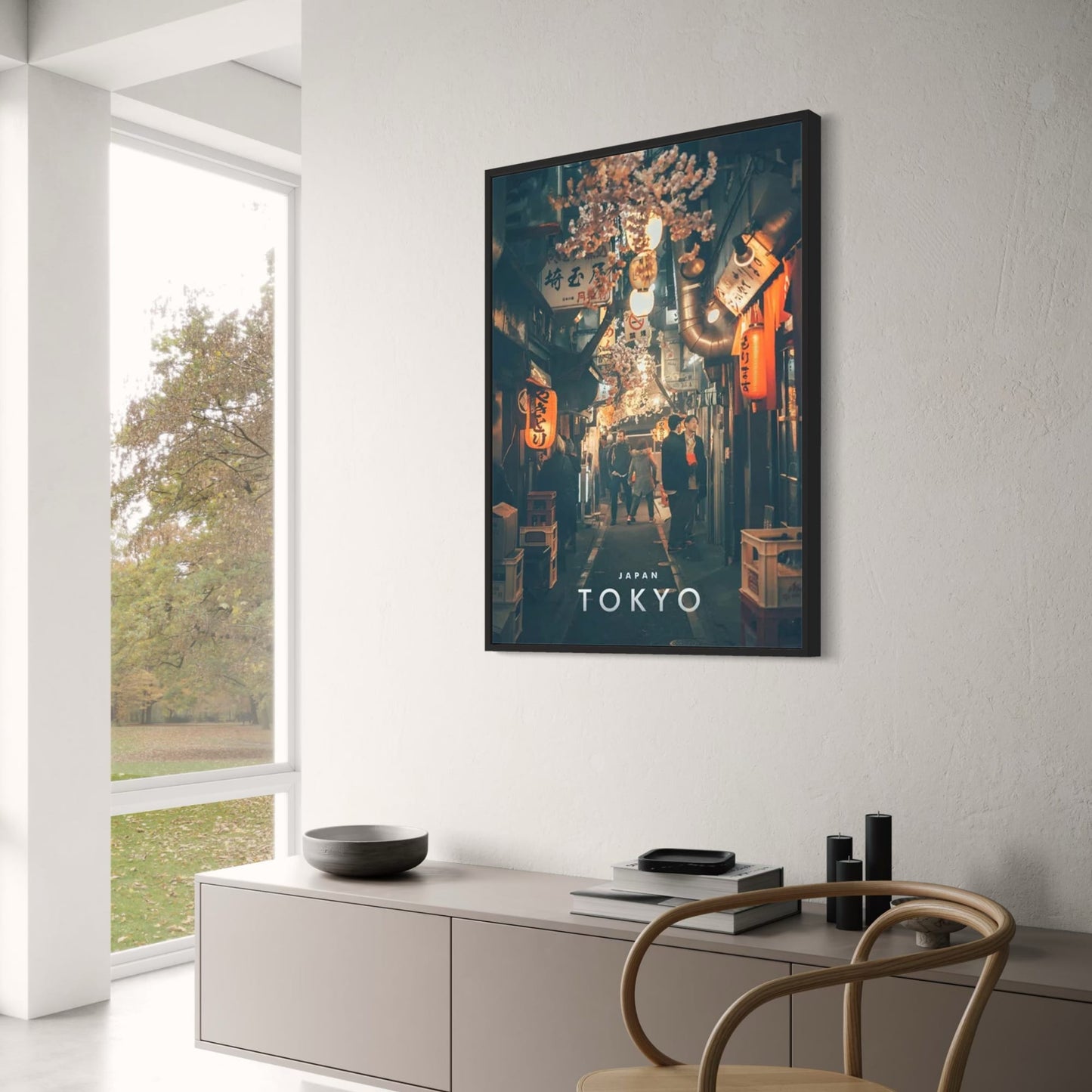 Yokocho-Gasse | Tokio | Tokios pulsierendes Straßenleben | Städtische kulturelle Sehenswürdigkeiten | Poster japanischer Architektur