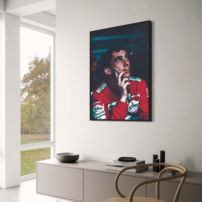 Ayrton Senna Rennlegende Poster | F1 Kunstdruck | Wohndekor | Wohnzimmer | Schlafzimmer | Café | Wandkunst