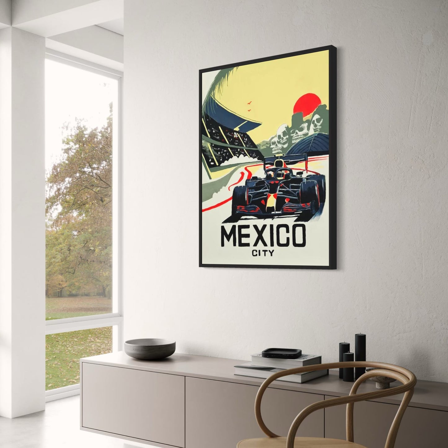 Mexiko-Stadt Poster | Lebendige Kultur & Formel-1-Rennszene | Urban Decor Art
