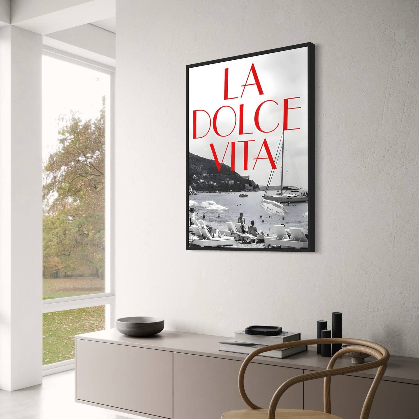 La Dolce Vita | Vintage Schwarz-Weiß-Strand