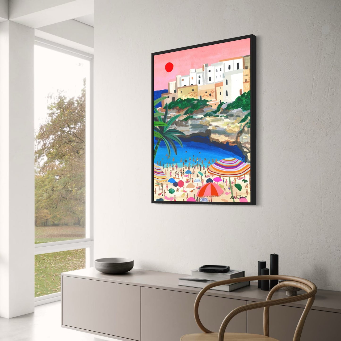 abstract india landscape poster