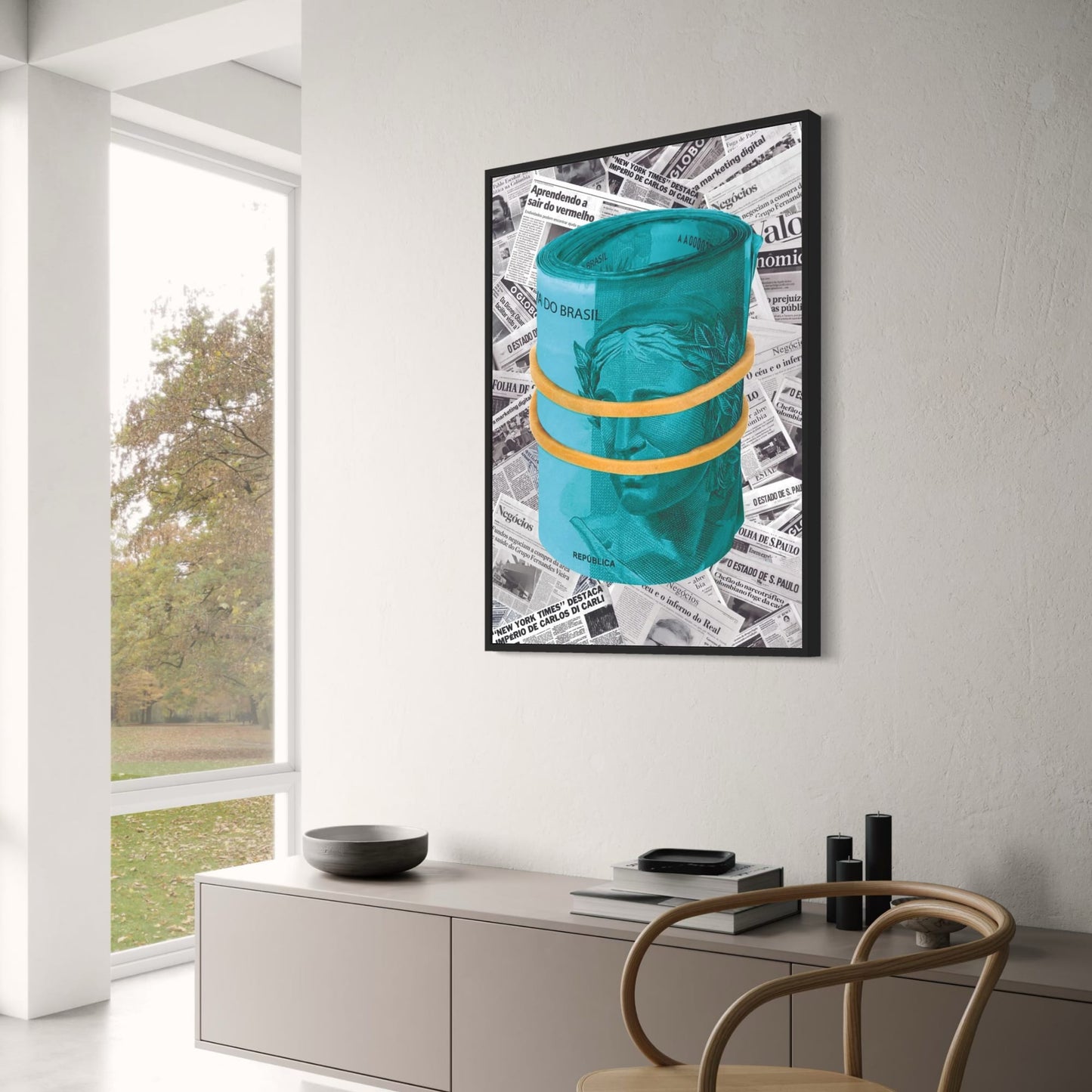 Braziliaanse Munt | Opgerolde Bankbiljetten Kunst