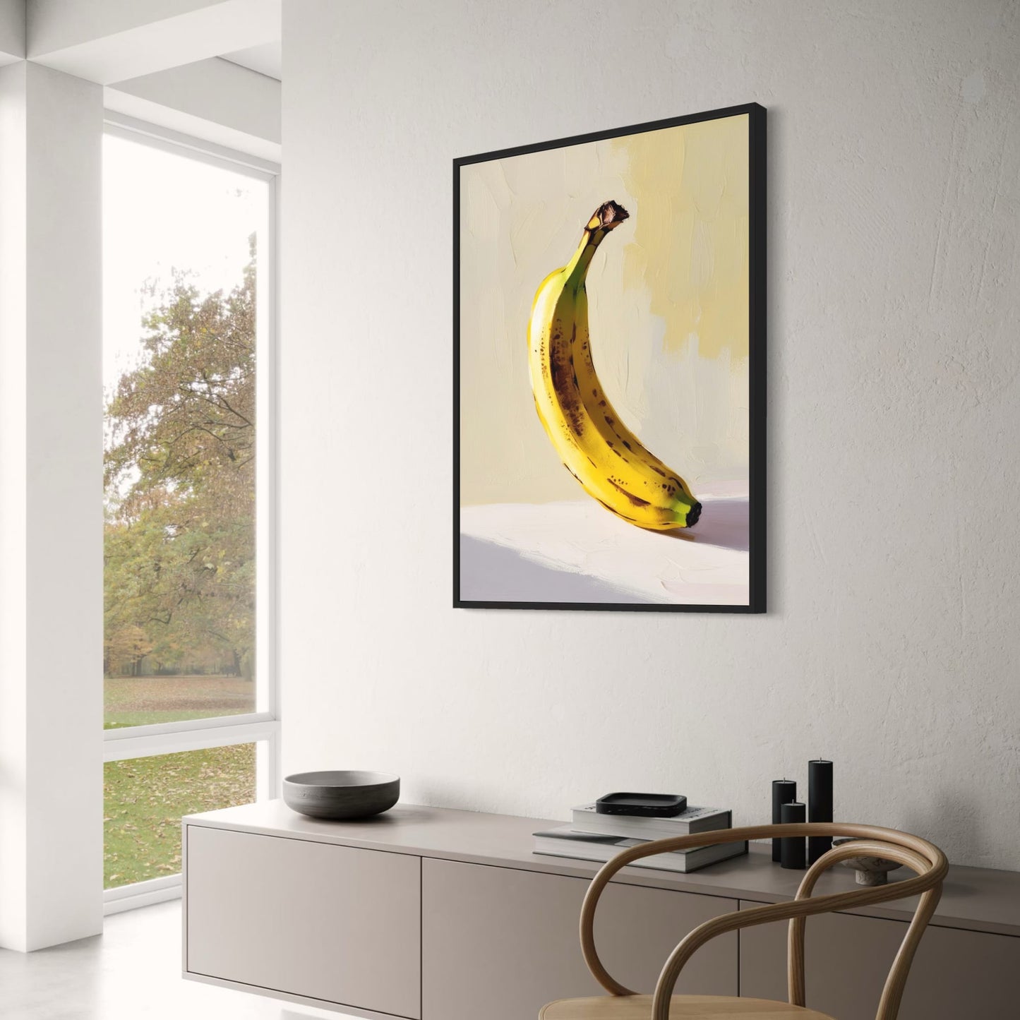 Bananenposter | Obstgalerie | Wohndekor Wandkunst | Botanischer Druck