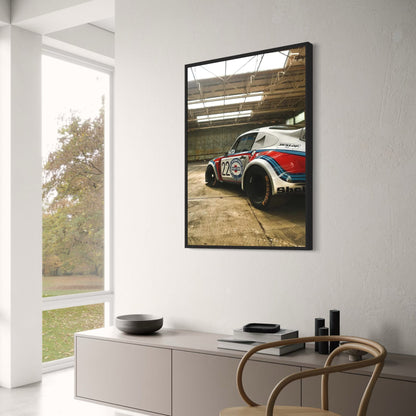 80s Retro Racing Car | Martini Club Design | Vintage Motorsport Art