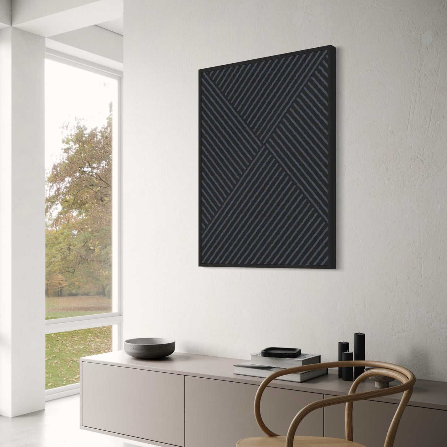 Geometrische Ruhe | Minimalistische abstrakte Landschaft