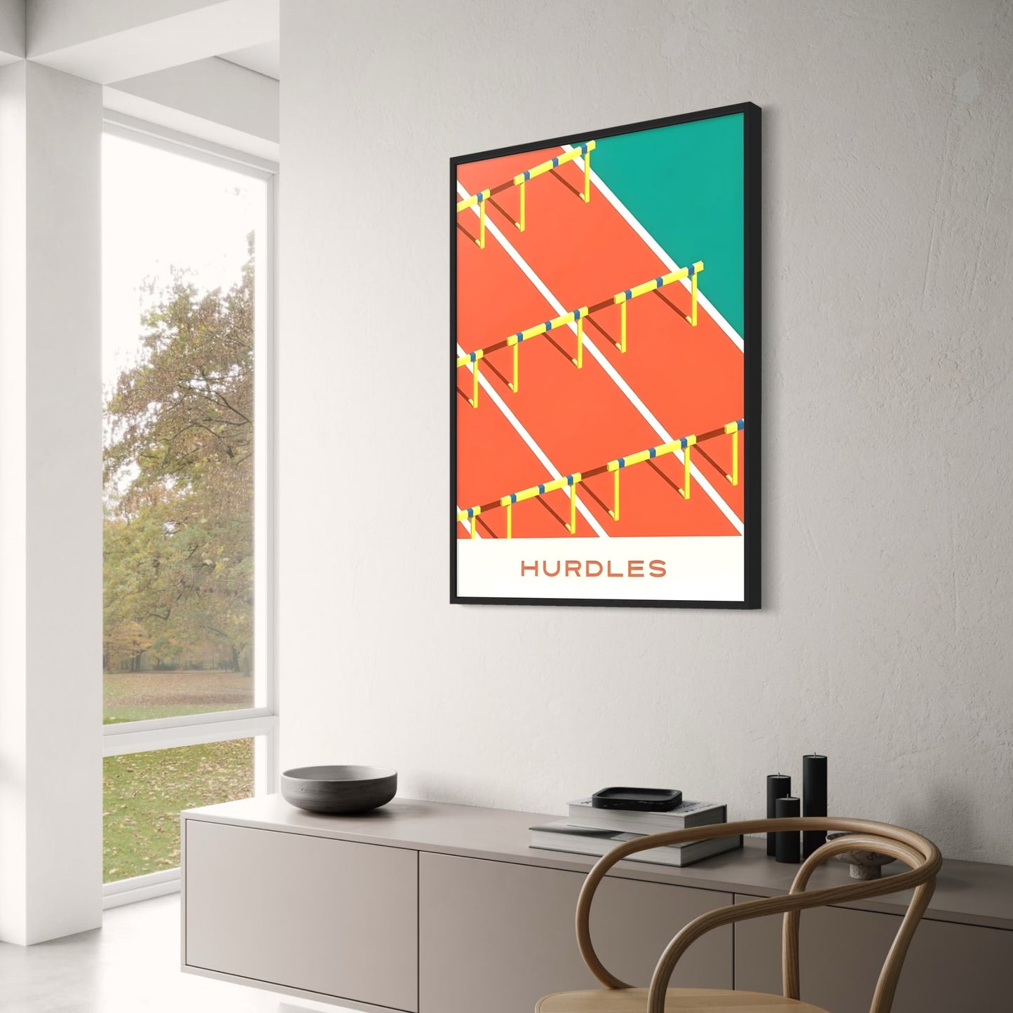 Geometrie van de Overwinning | Sportkunst | Hordelopen