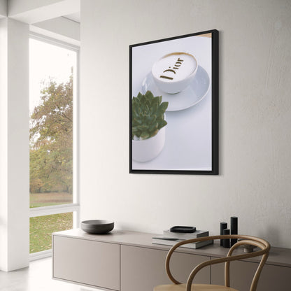 Christian Dior Coffee Art | Poster | Fashion Wall Decor | Luxury Print | Home & Garden Decor