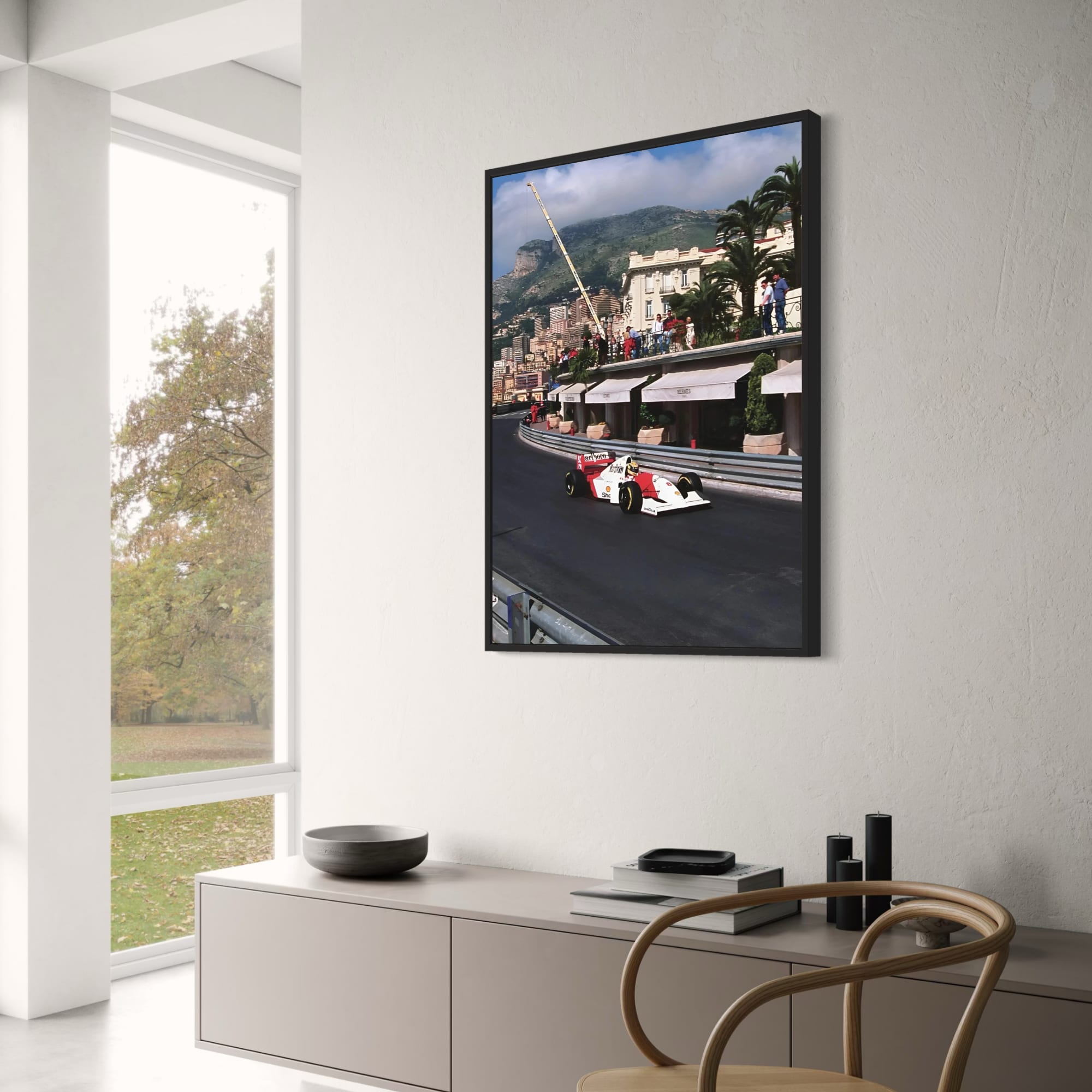 Monaco Grand Prix | Ayrton Senna | McLaren MP4/8 – Wall Of Art Studio