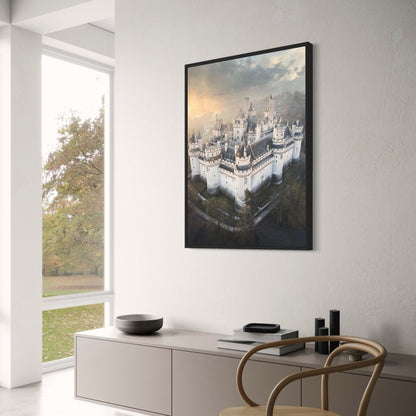 Château de Chambord | Majestätisches französisches Schloss-Poster | Europäische Architektur von 1519 | Heim- und Gartendekoration