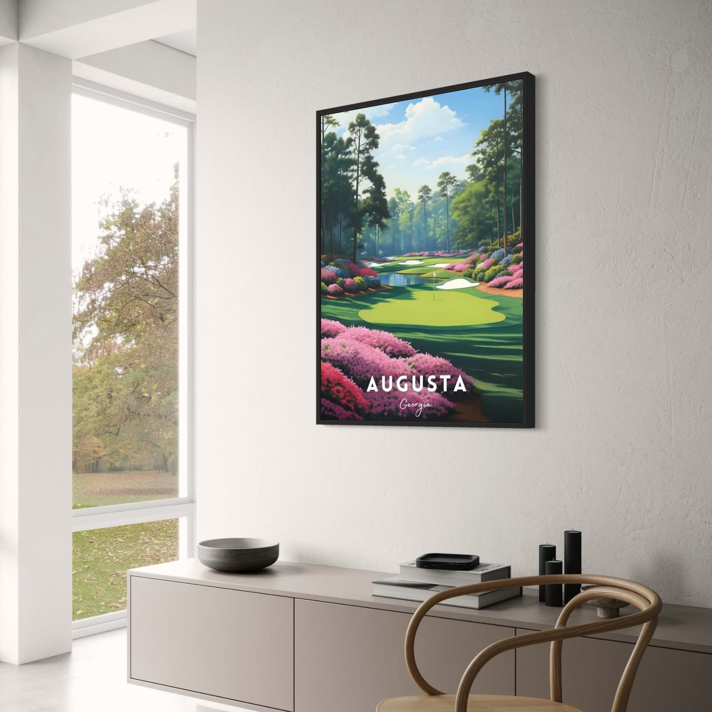 A Tribute To The World's Greatest Golf Courses | Golf Poster | Georgia | Augusta