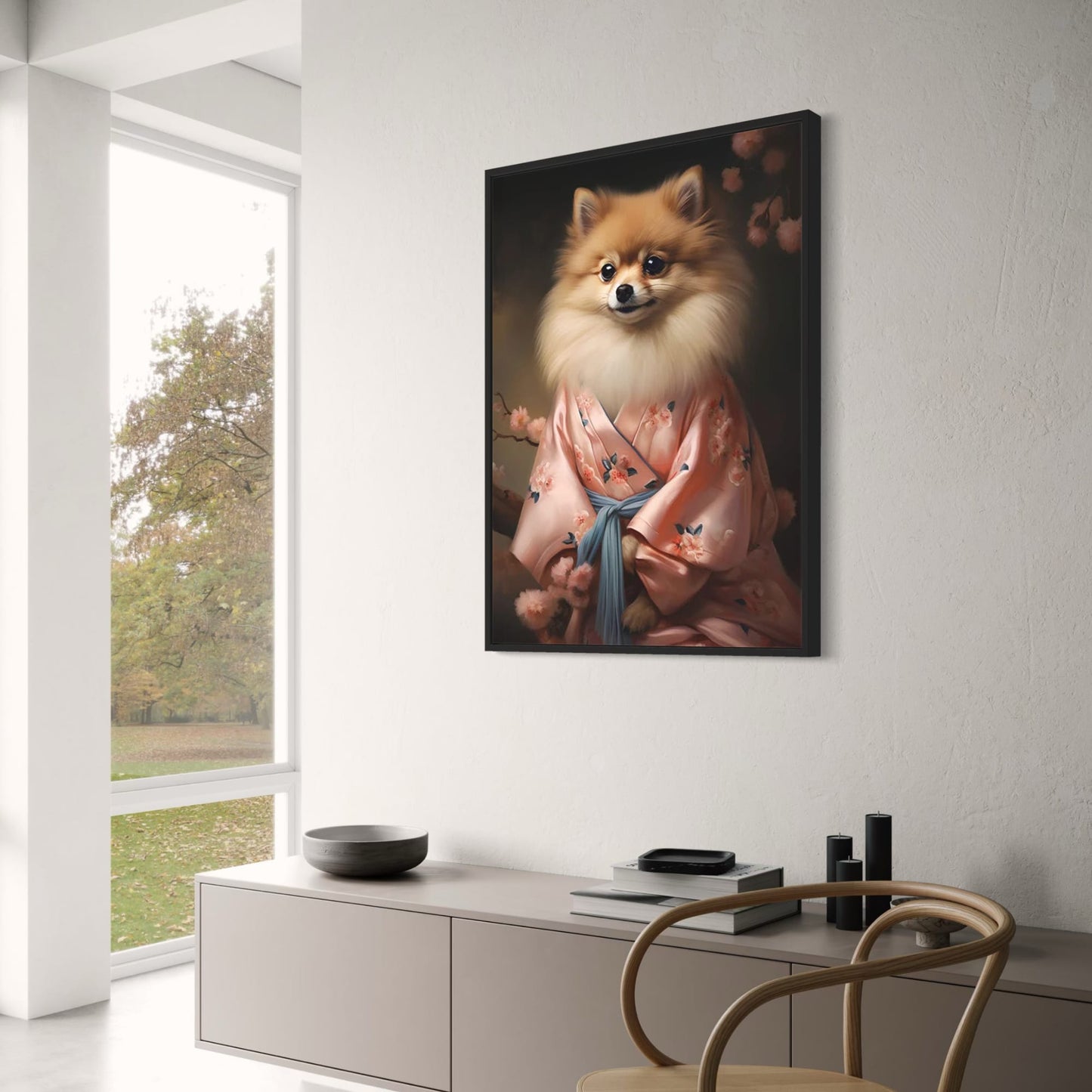 Kirschblüten-Gelassenheit | Pomeranian in Rosa