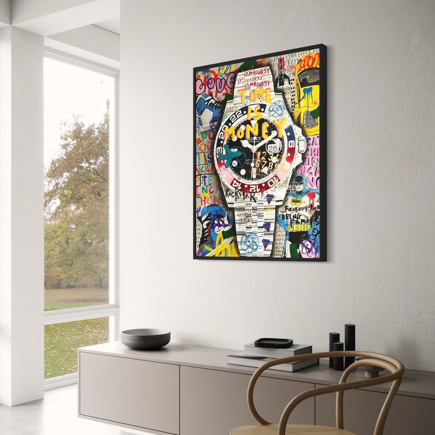Pepsi Rolex Graffiti-Uhr | Moderne, lebendige Kunst