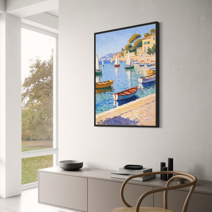Serene Oceaanzicht | Rustig Zeezichtlandschap | Blauw & Wit