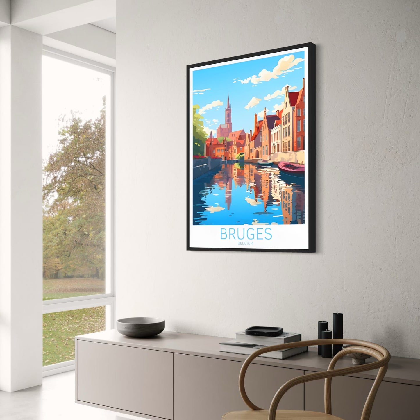 Schilderachtig Uitzicht op Brugge | België Stadslandschap Fotografie