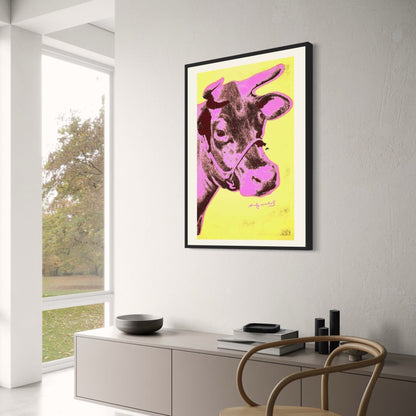 Andy Warhol | De Roze Stier | Levendige Pop Art