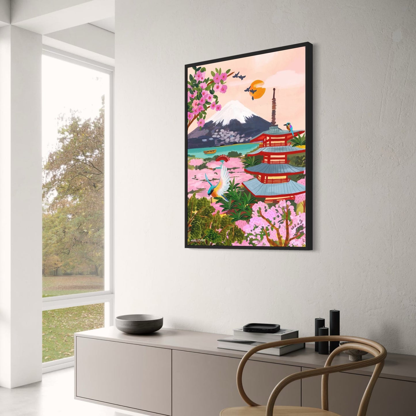 abstract india landscape poster