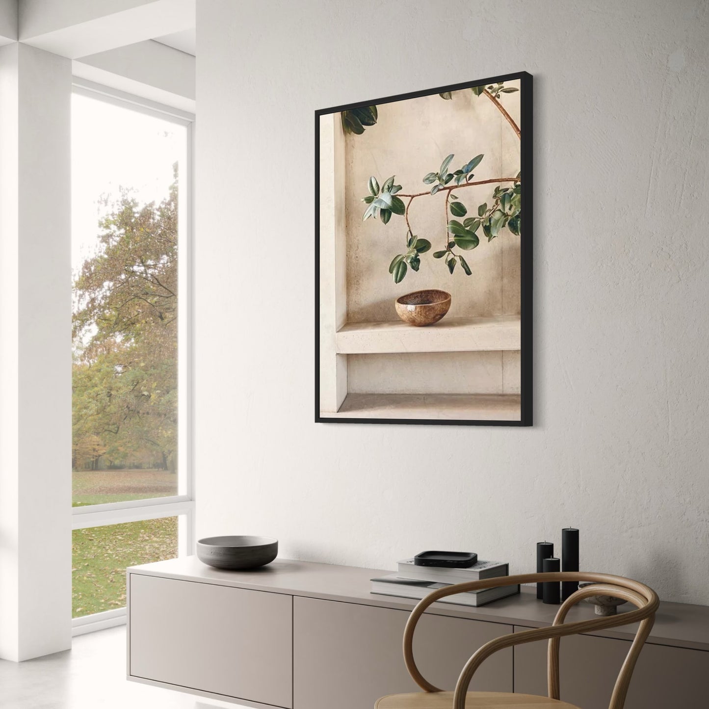 Poster „Bohemian Rustic Reflections“ | Vintage-Wandkunst | Künstlerische Wohndekoration | Visuelle Kunstwerke für das Wohnzimmer | Drucke für rustikale Inneneinrichtung | Einzigartiger Boho-Stil | 24 x 36 Zoll