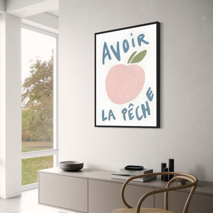 Fruitful Thoughts Poster | Vibrant Artistic Decor | Home Wall Art | Colorful Fruit Design | Decorative Living Space Accents