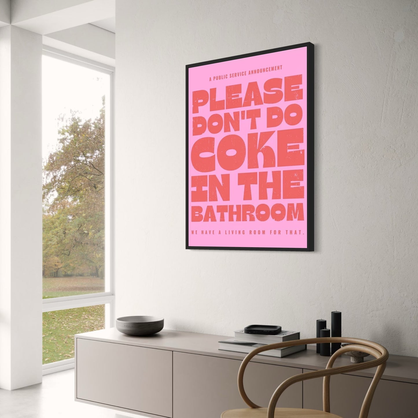 Please Don't Do Coke In The Bathroom | Humorous PSA
