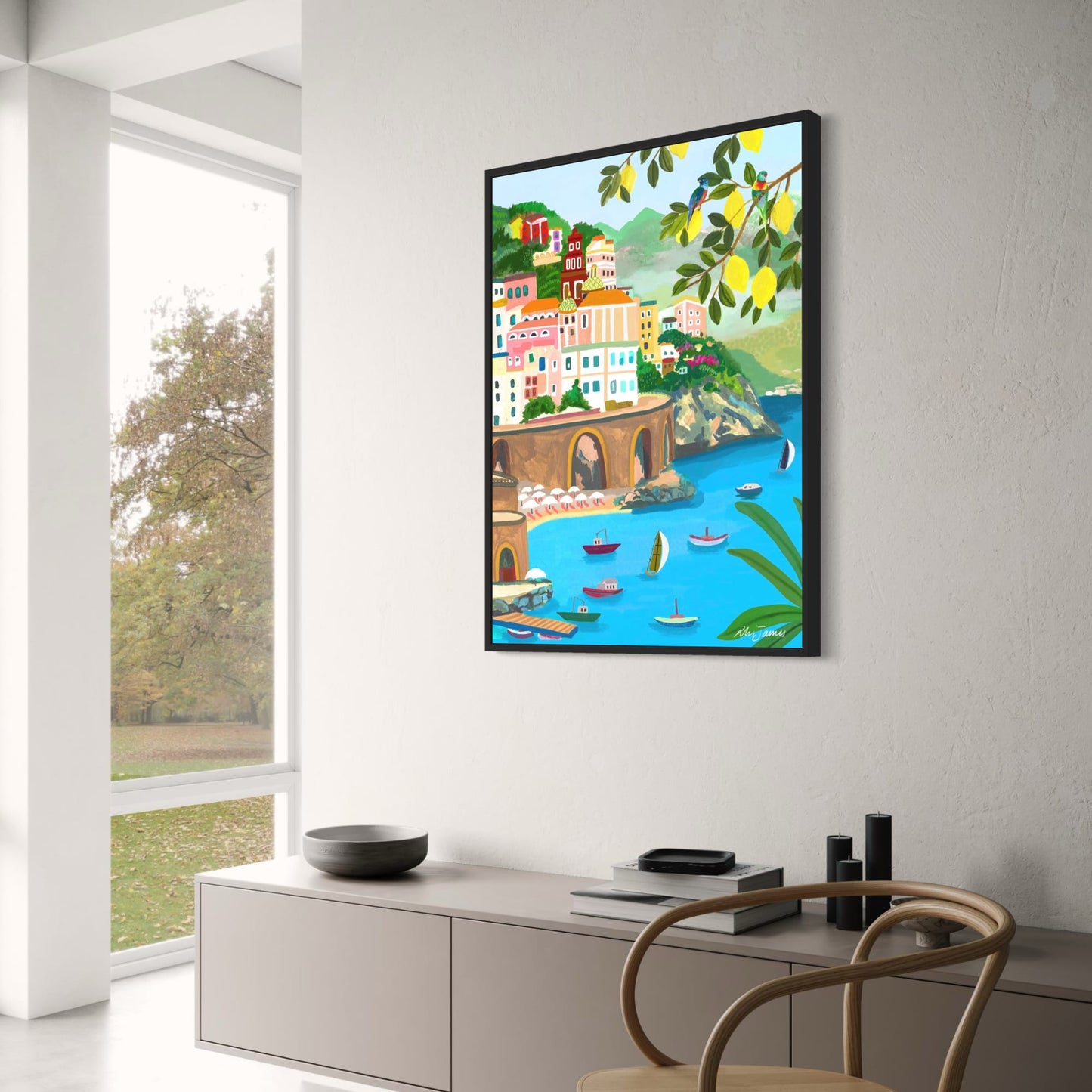 abstract india landscape poster