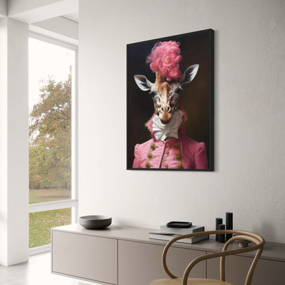 Zirkusgiraffe | Verspielte Tierillustration