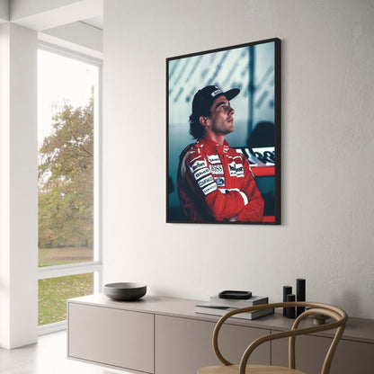 Ayrton Senna F1-Rennfahrer | Kunstdruck-Poster | Wanddekoration für Zuhause | Wohnzimmer | Bar | Café