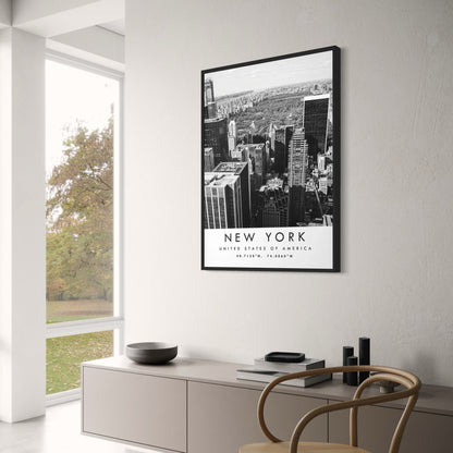 Skyline Poster | New York City Urban Scene | Stunning Wall Art | USA Cityscape | Contemporary Home Decor
