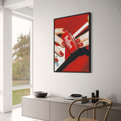 Poster | Rote Mode-Wandkunst | Trendige ästhetische Leinwand | Hypebeast-Rennwagen-Dekor | Rote Drucke