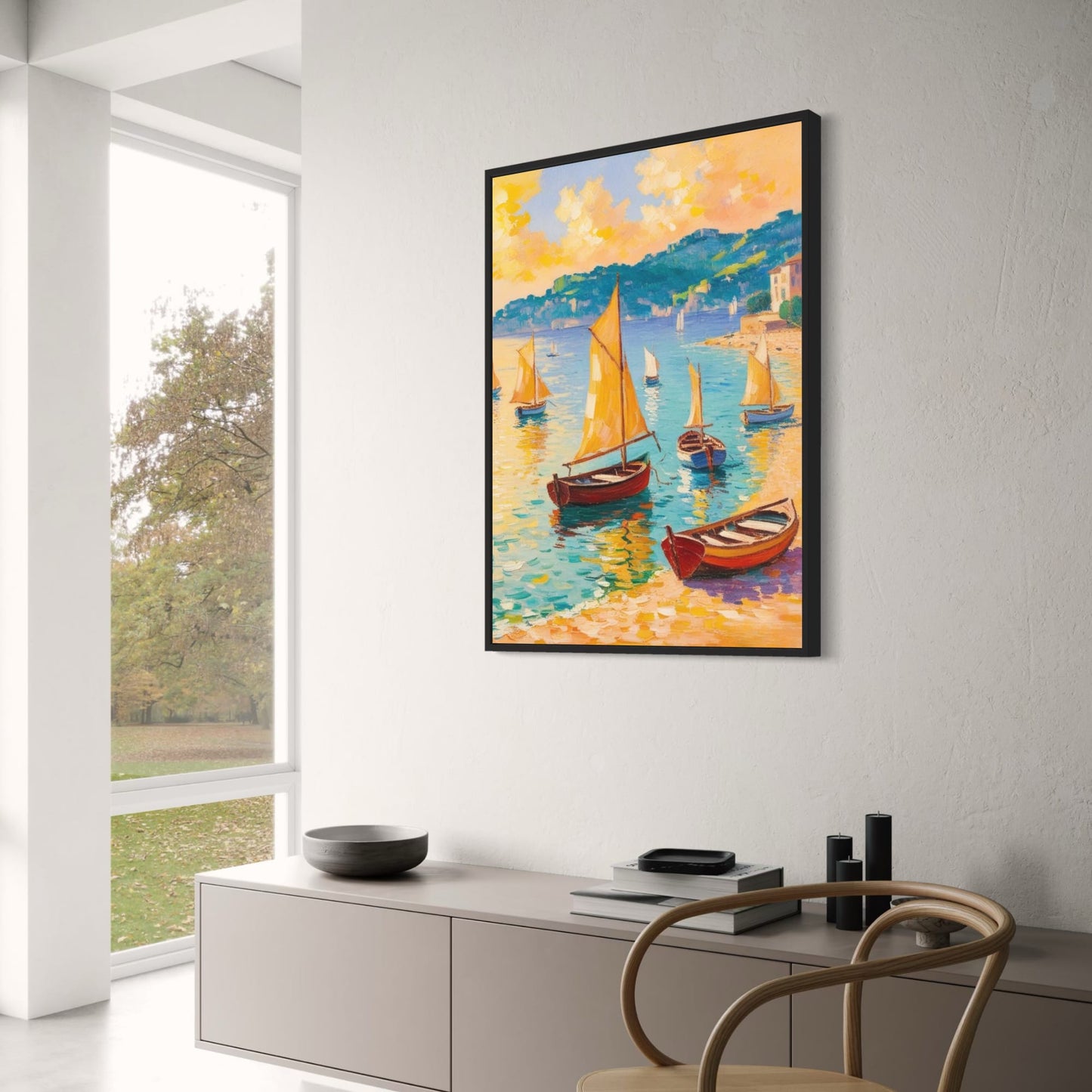 Rustgevende Kustscène | Serene Oceaanzicht