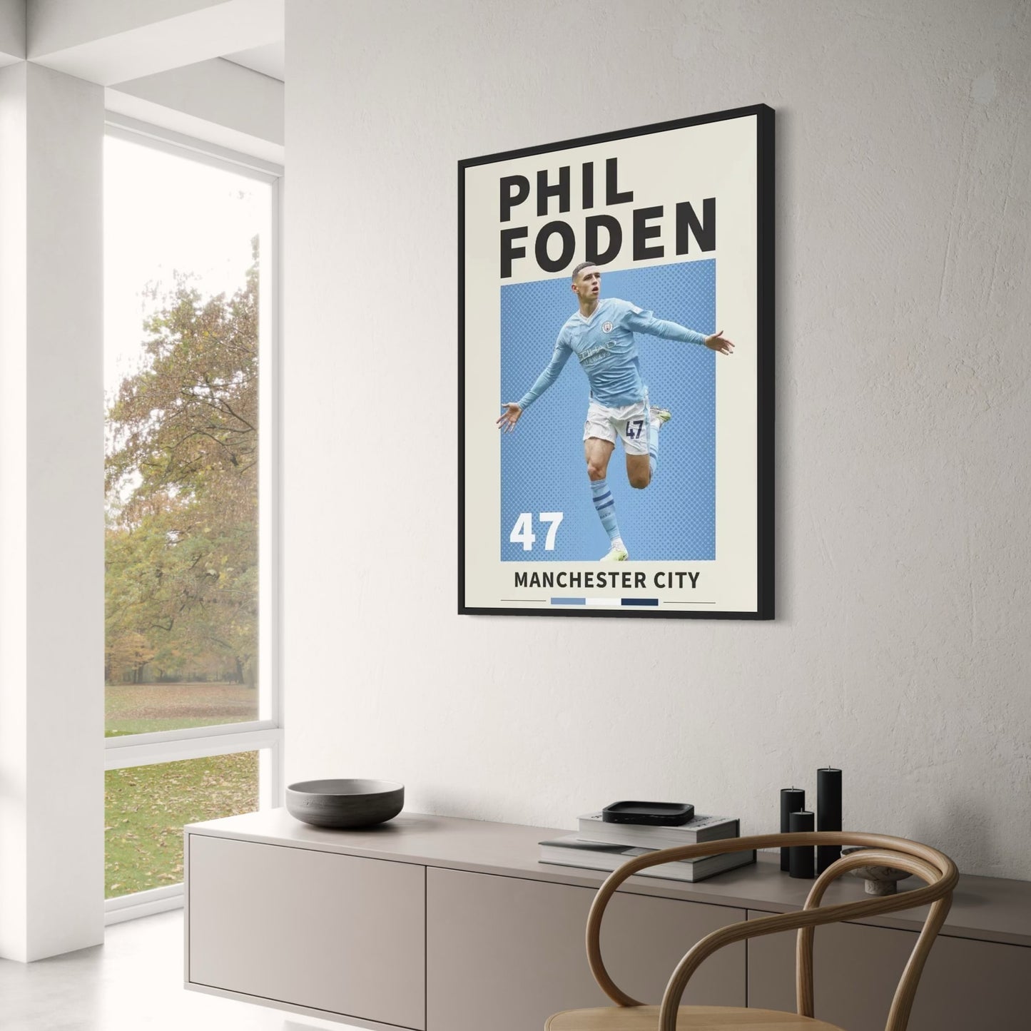 Phil Foden | Fußballstar-Kunstwerk