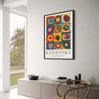 Concentric Rings | Wassily Kandinsky | 1913 | Colorful Art Exhibition Poster