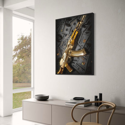 Golden AK-47 | Luxury Wealth Art