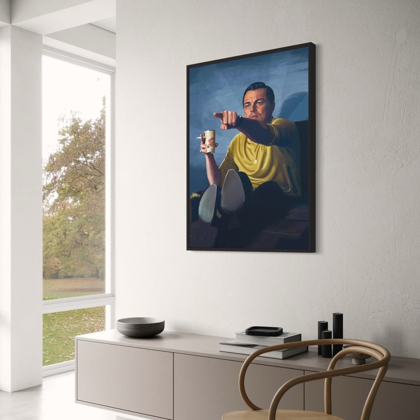 Leinwandposter „The Wolf of Wall Street“ | Leonardo DiCaprio Kunst | Klassische Filmwandkunst | Wohndekoration