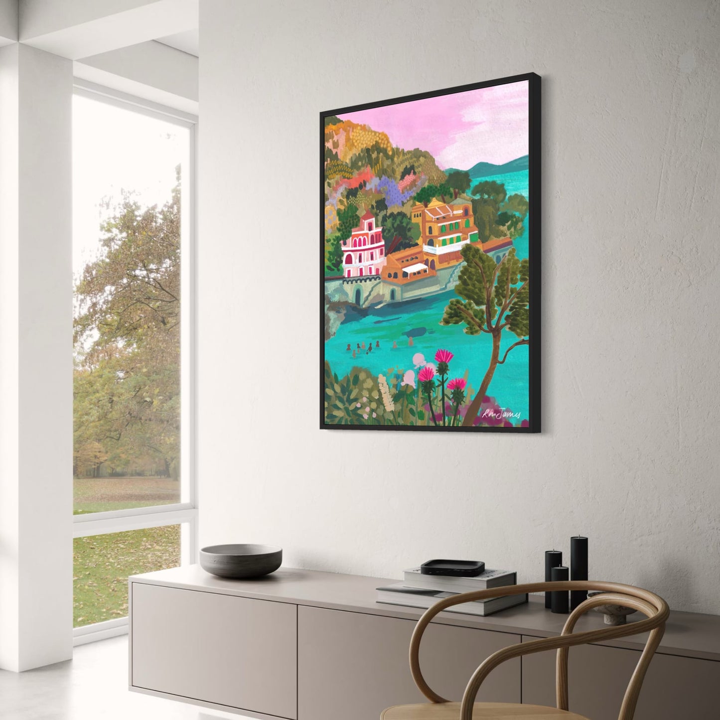 abstract india landscape poster