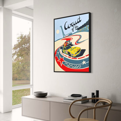 Circuit of the Americas Poster | Vintage-Rennkunst | Druck klassischer F1-Momente | Renndekor