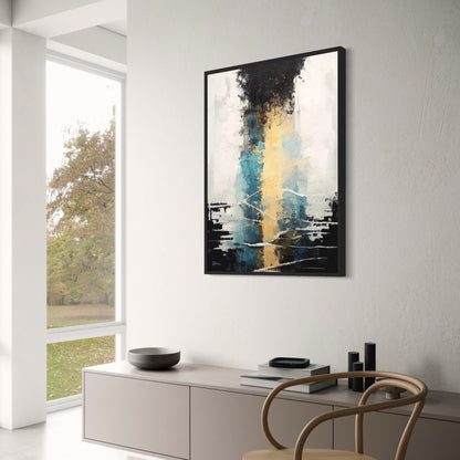 Vertikales Abstrakt | Strahlende Farben