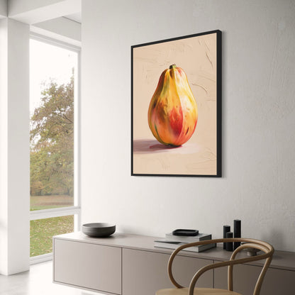 Papaya Botanische Print | Levendige Natuur Illustratie