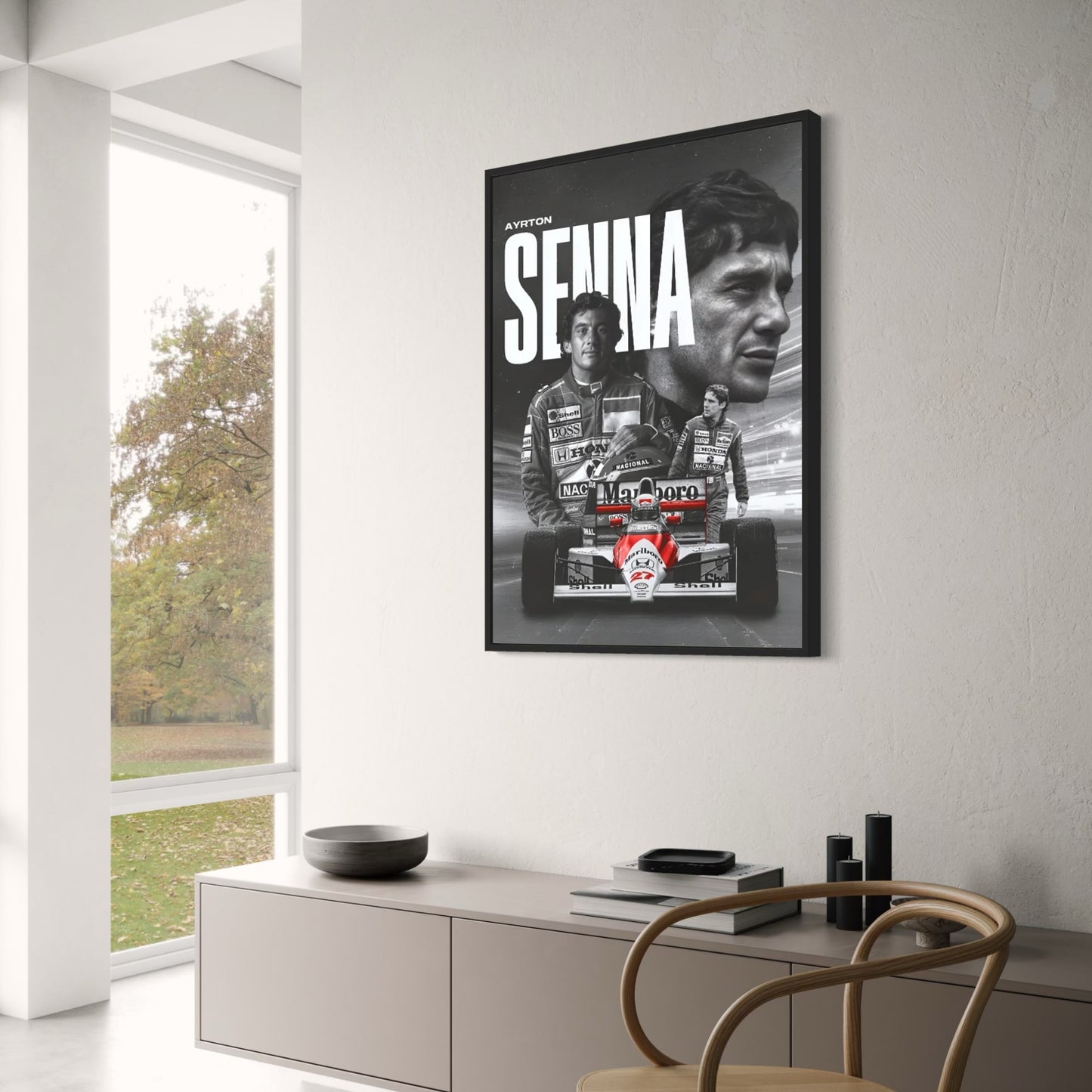 Ayrton Senna F1-Rennfahrer-Poster | Heimdekor-Wandkunst für Wohnzimmer, Schlafzimmer, Bar, Café