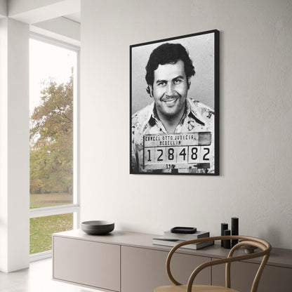 Pablo Escobar Mugshot | Zwart & Wit Fotografie