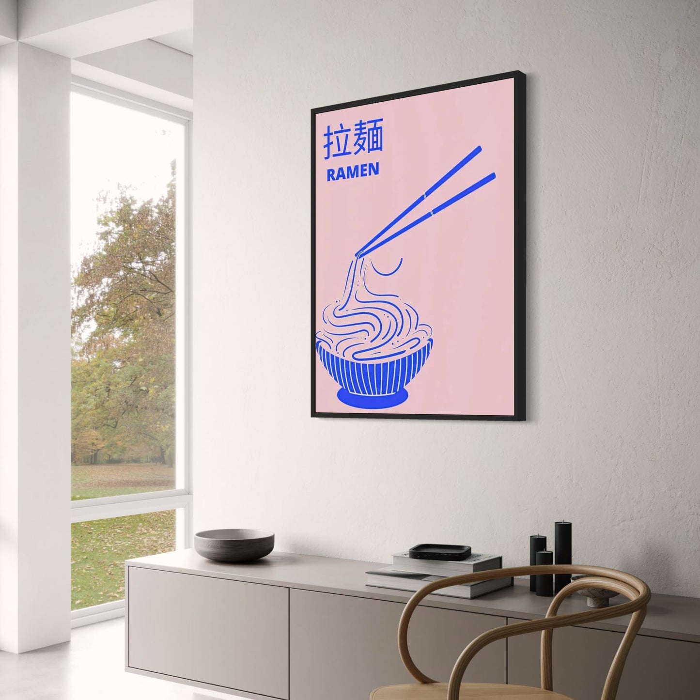 Ramen Noodles Poster | Vibrant Japanese Cuisine Art | Home & Garden Wall Decor | Unique Kitchen Art Print | Modern Dining Room Poster | Asian Food Enthusiast Gift Idea