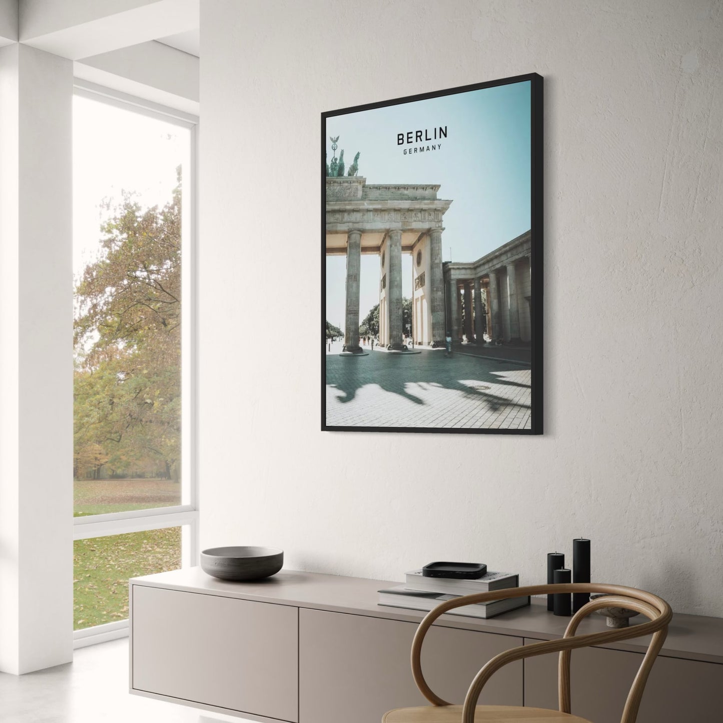 Brandenburg Gate Poster | Berlin Landmark Art | European Cityscape | Berlin Germany Wall Decor | Travel Art Print