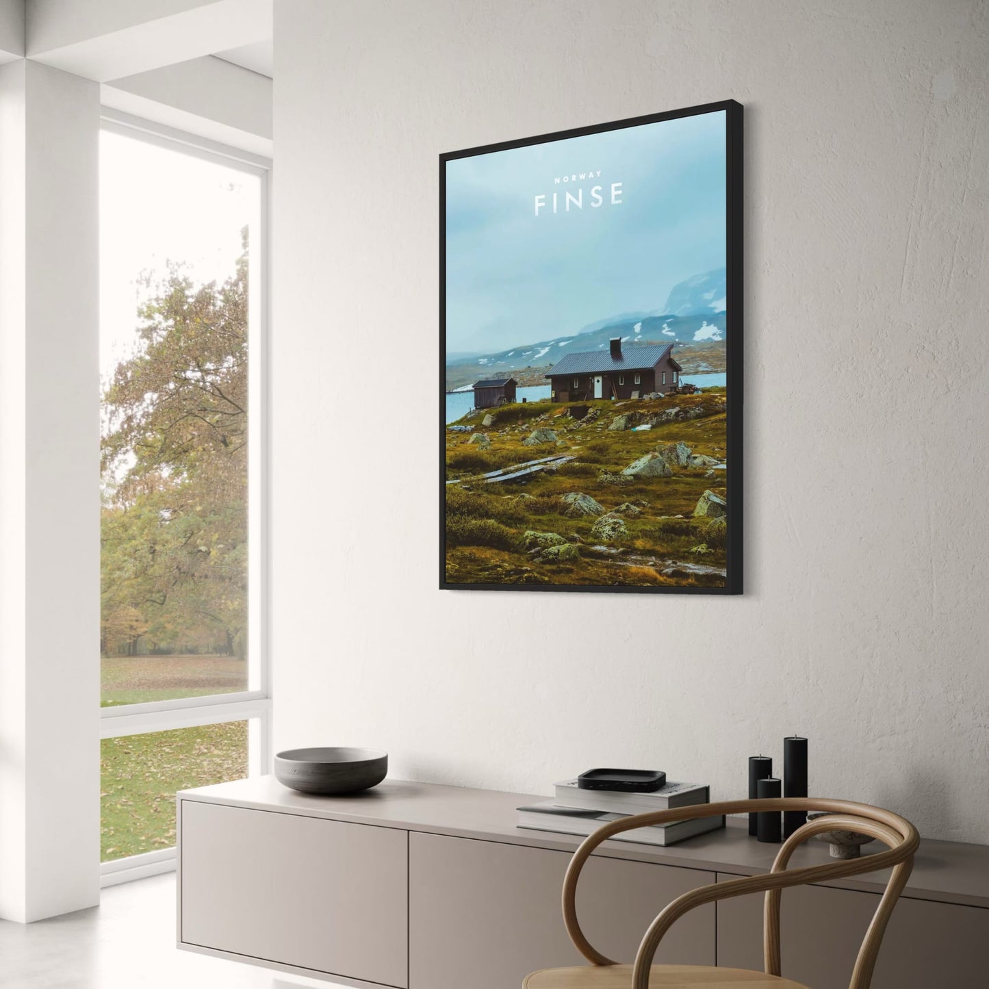 Finse Poster | Norway Landscape | Scenic Tranquil Wilderness Art | Home Decor | Wall Art | Nature Photography | Norwegian Mountains | Relaxation and Inspiration | Living Room Decor