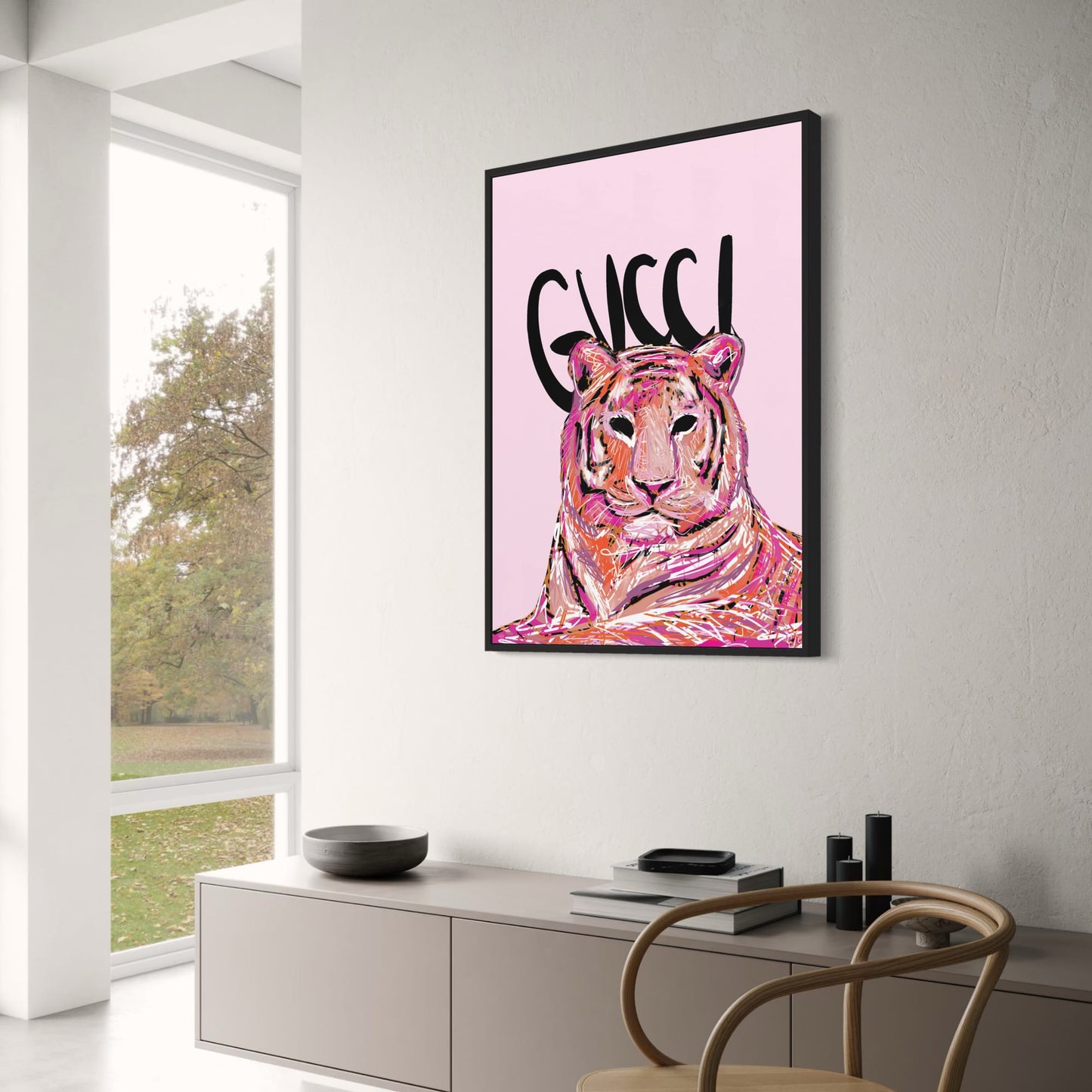 Gucci Tijger | Wilde Dieren Mode Illustratie