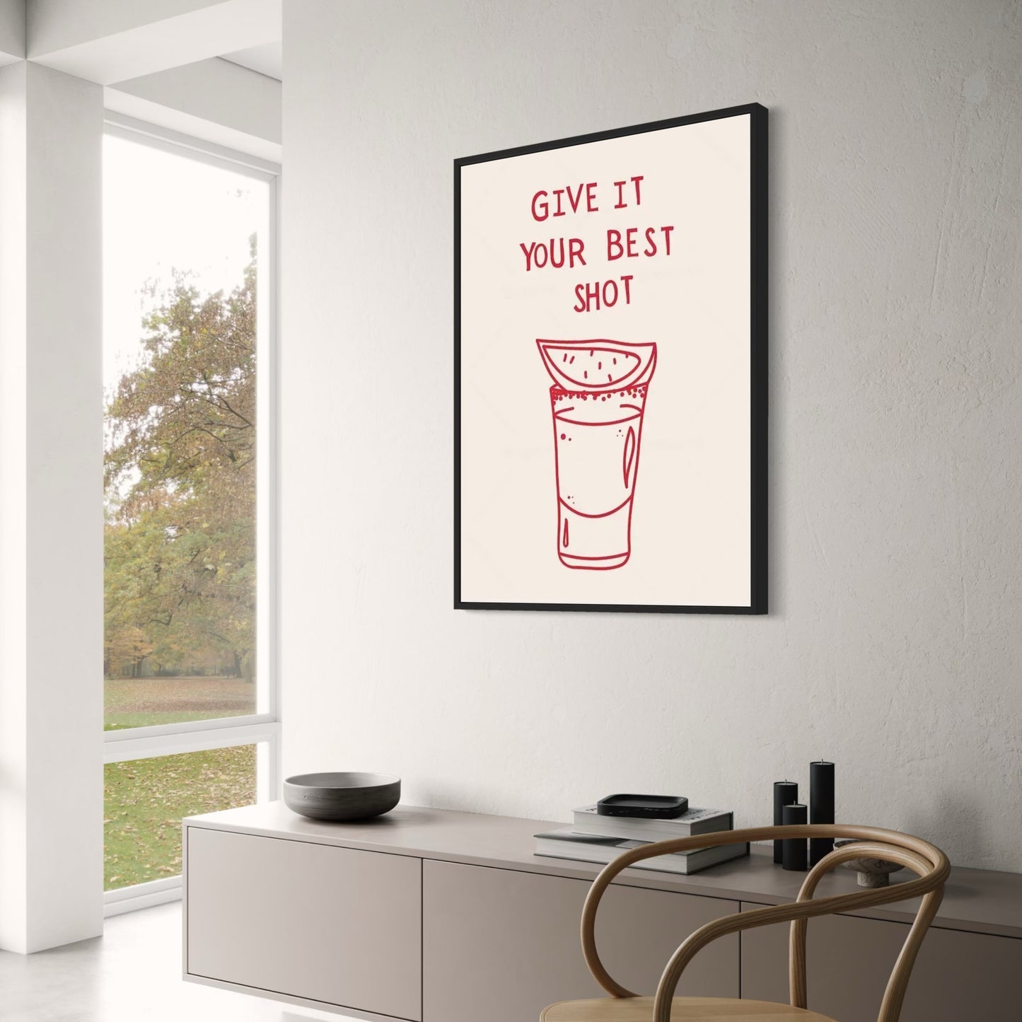Geef Het Je Beste Shot | Minimalistische Zwart-Wit Inspiratie