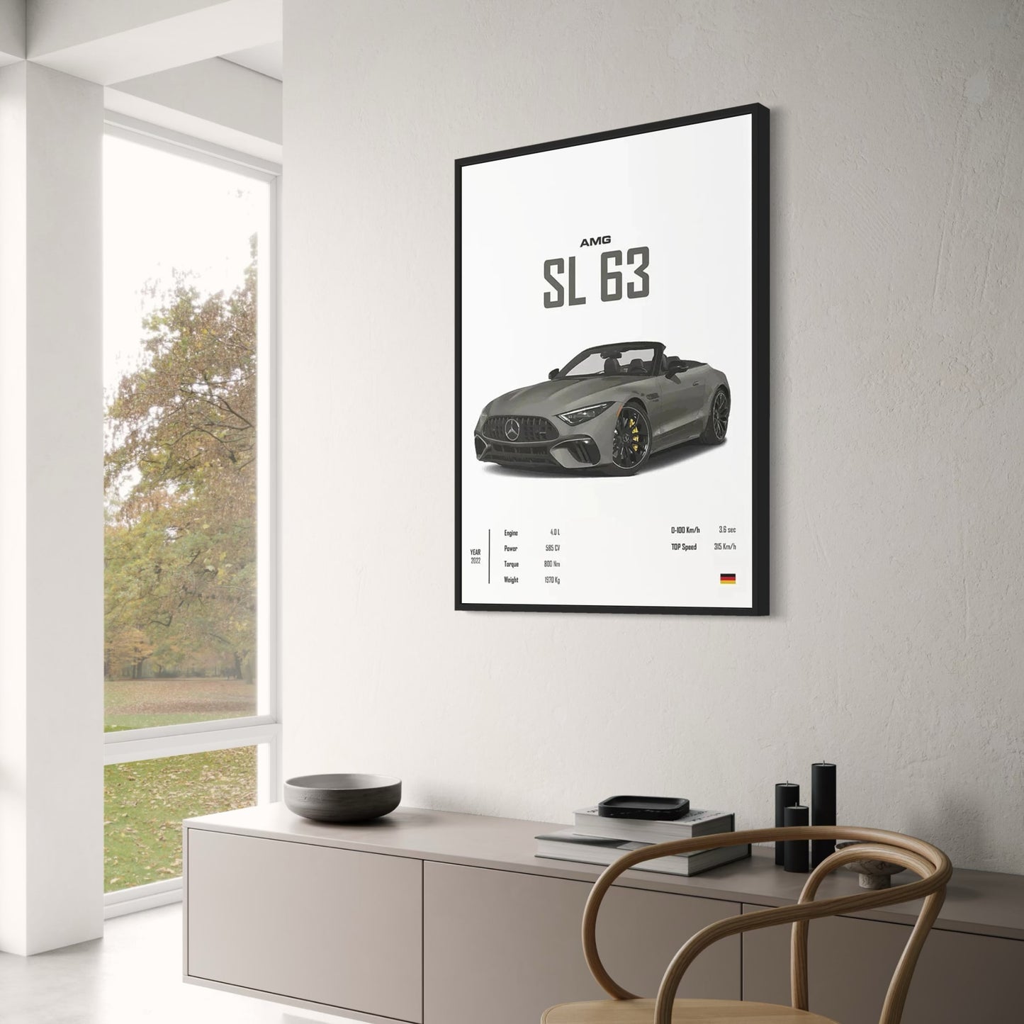 Mercedes SL 63 | Automobiel Eerbetoon | Moderne Decor