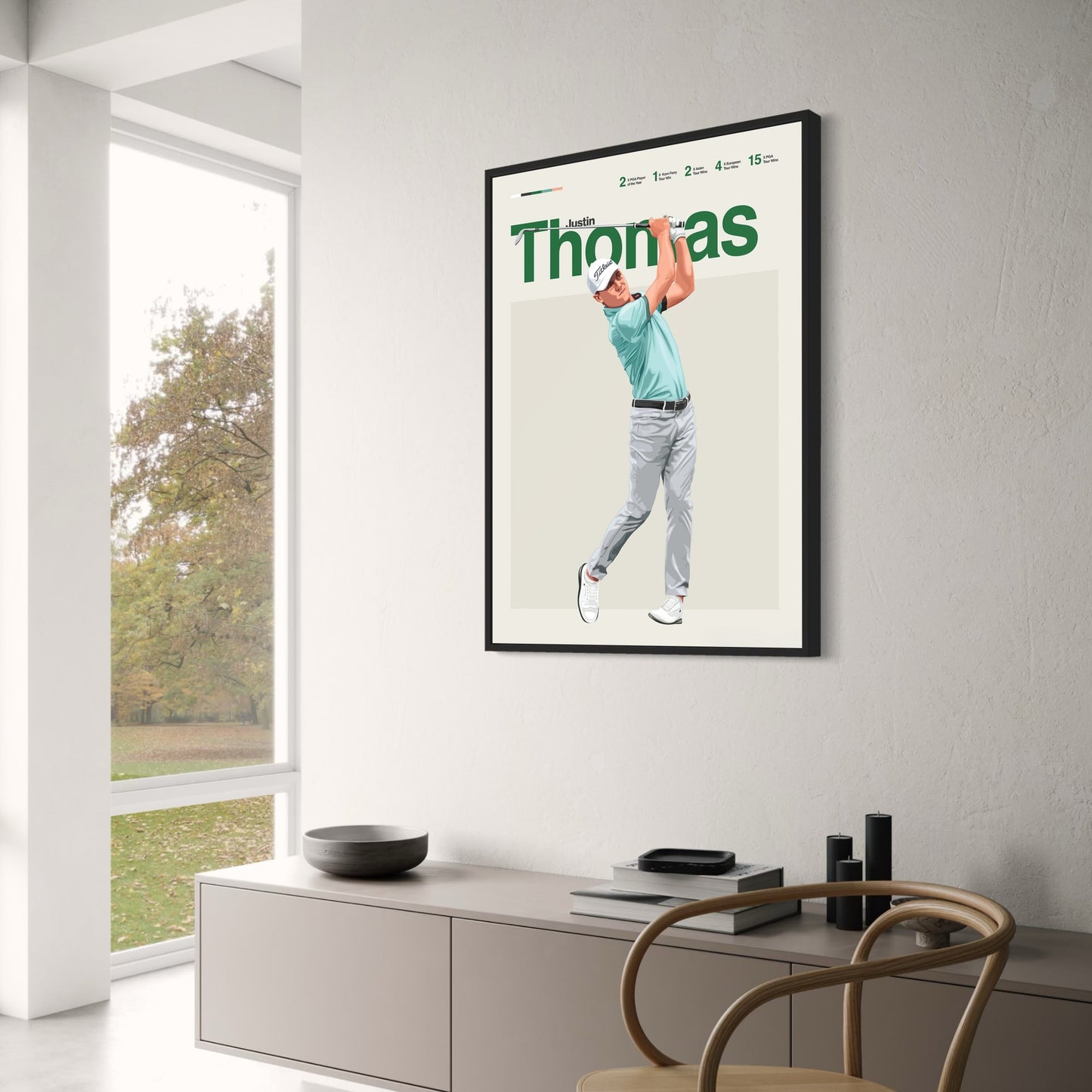 Justin Thomas | Golflegende | Dynamische Kunst